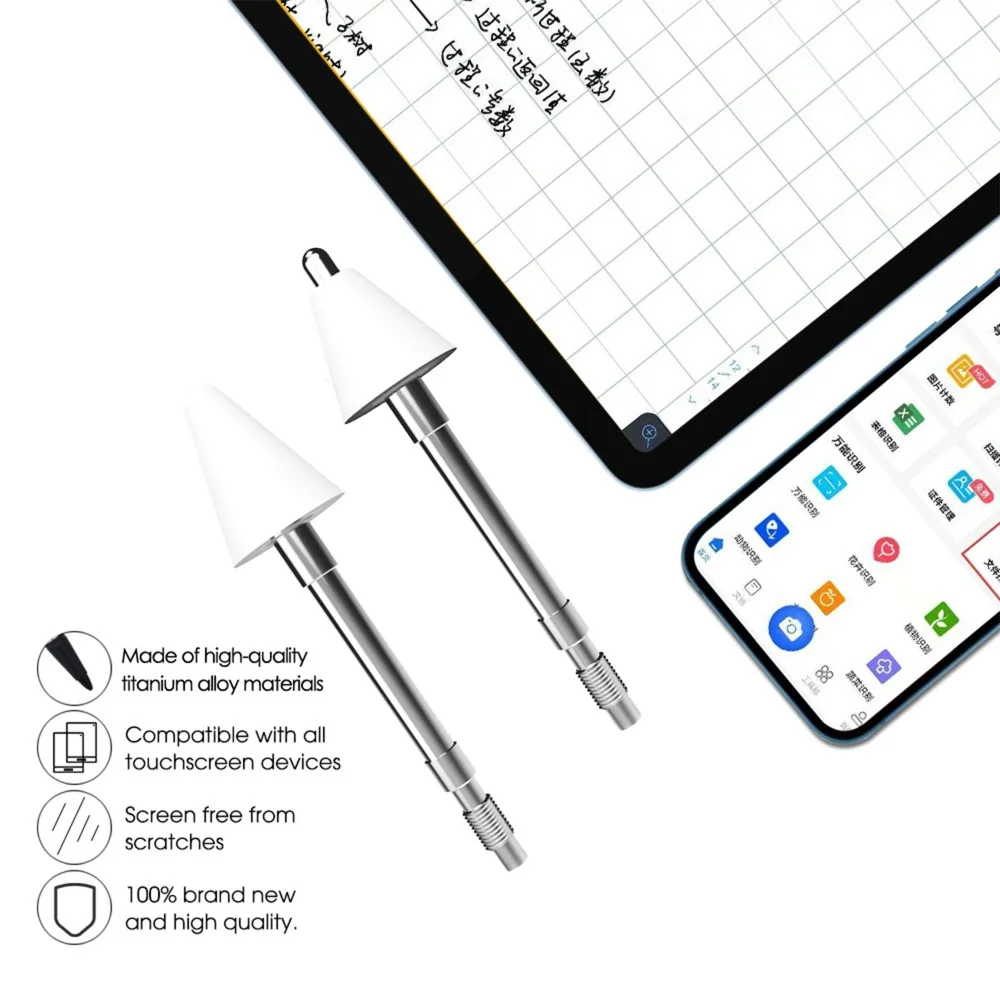 Replacement Stylus Pencil Tip for Lenovo Digital Xiaoxin Stylus 2nd Generation Pen Tip No Wear Out Fine Point Precise Pencil Tip