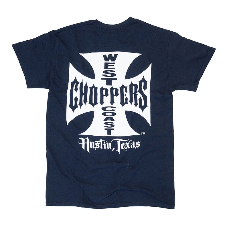 2026 Cotton T-shirt WEST COAST CHOPPERS Imported From The United States Large Icon Motorcycle Short-sleeved Shirt in Stock