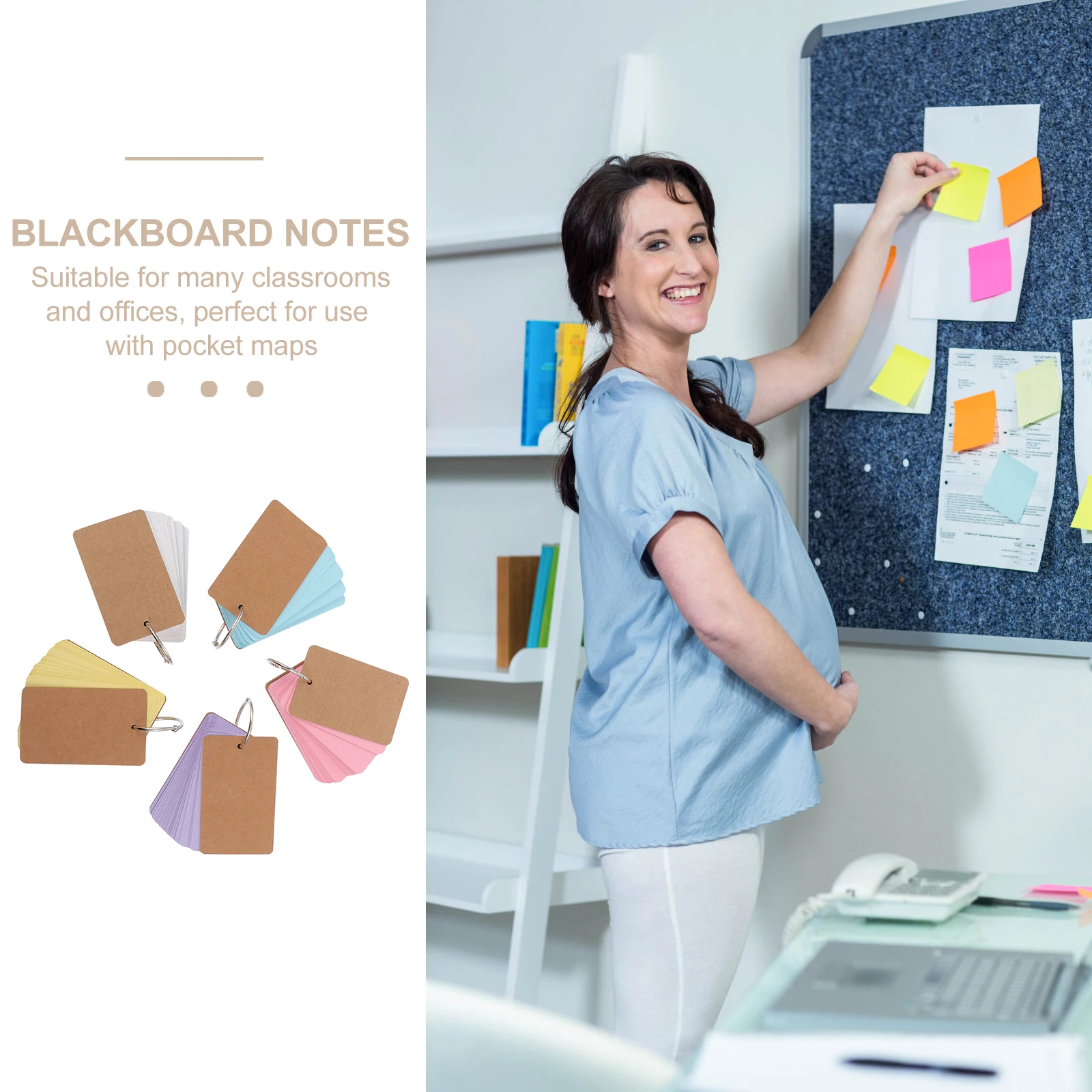

5 Pcs Note Handwritten Memory Card Cards Colored Blank Notes for School Student
