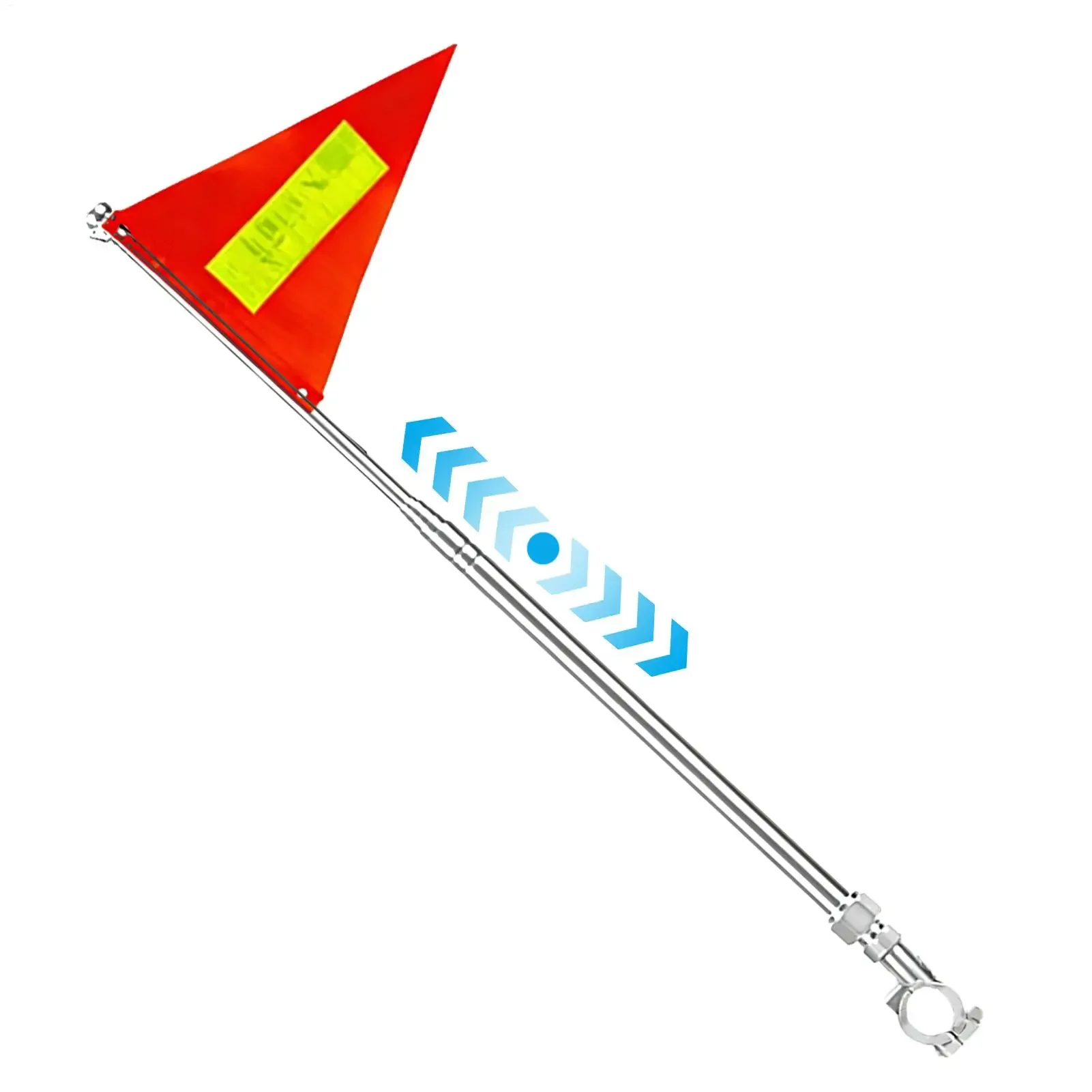Bike Flag Tear-Resistant Waterproof Retractable Pennant Safety Flags Bikes for Kids Adult Scooter Motorcycle Outdoor Golf