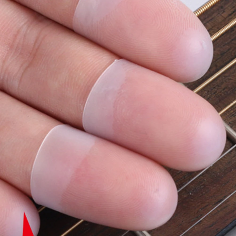 

Finger Protectors Silicone L Size Thumb Shield Gel Guards for Guitar Mandolin Banjo Ukulele Comfortable Finger
