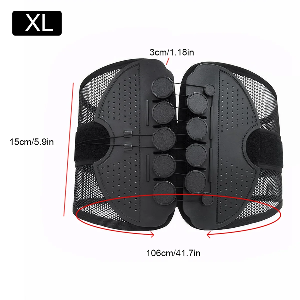 

AA74 поясной поддерживающий пояс с пряжкой, двойной бандаж для спины, дышащий сетчатый поясничный поддерживающий пояс, аксессуары для спортзала