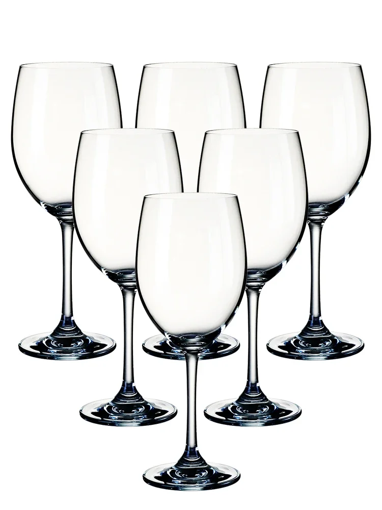 

Crystal goblet red wine glass set 6pcs creative large home European luxury high-end crystal glass