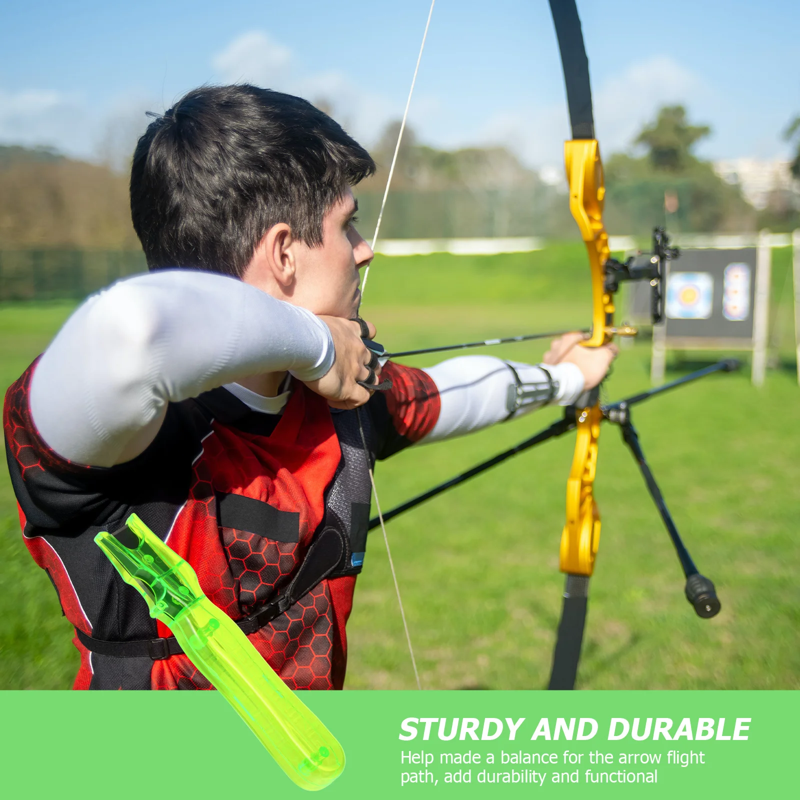 

Arrow Fletch Remover Plastic Handle Archery Stripper Scraper Tool for Arrow Shaft Glue Residue Removal Efficient Archery