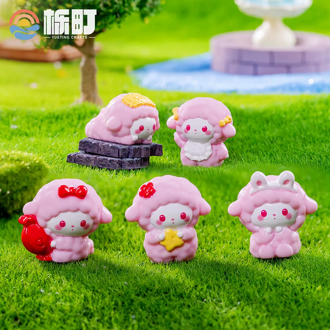 Nouveau dessin animé rose doux MENGBI AINOU MICRO poupée paysage boîte aveugle décoration accessoires bureau petits ornements