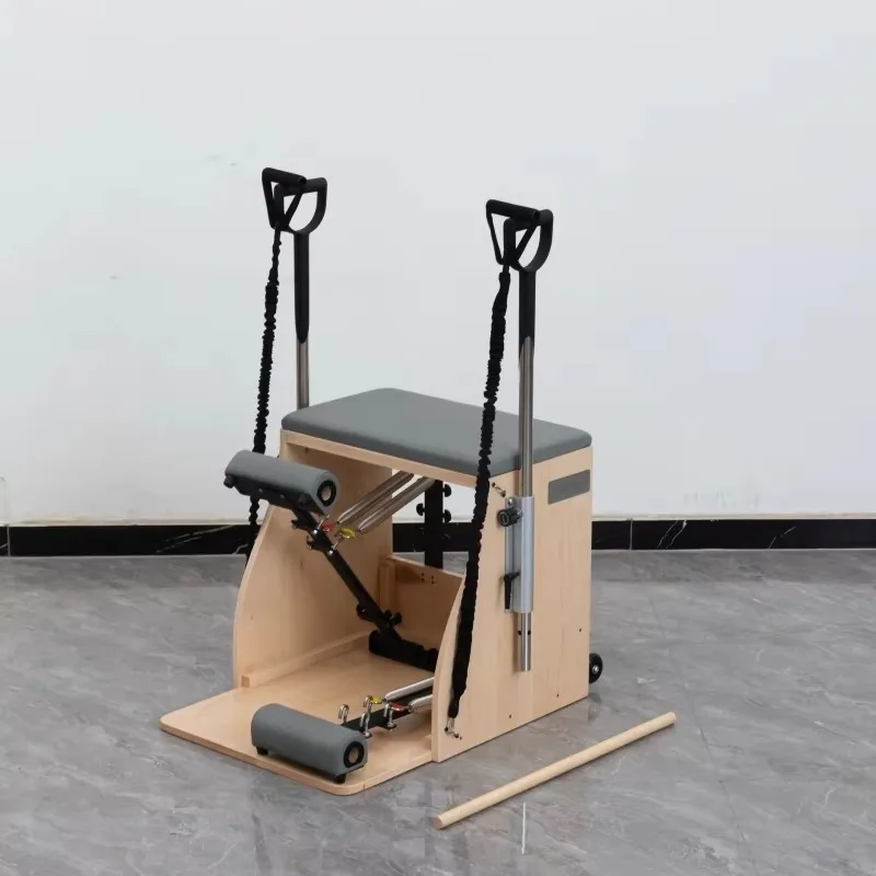 

YTYIN LUMINE Portable Pilates Studio: Solid Maple Wood Wunda Chair & Reformer Equipment for Home Gym