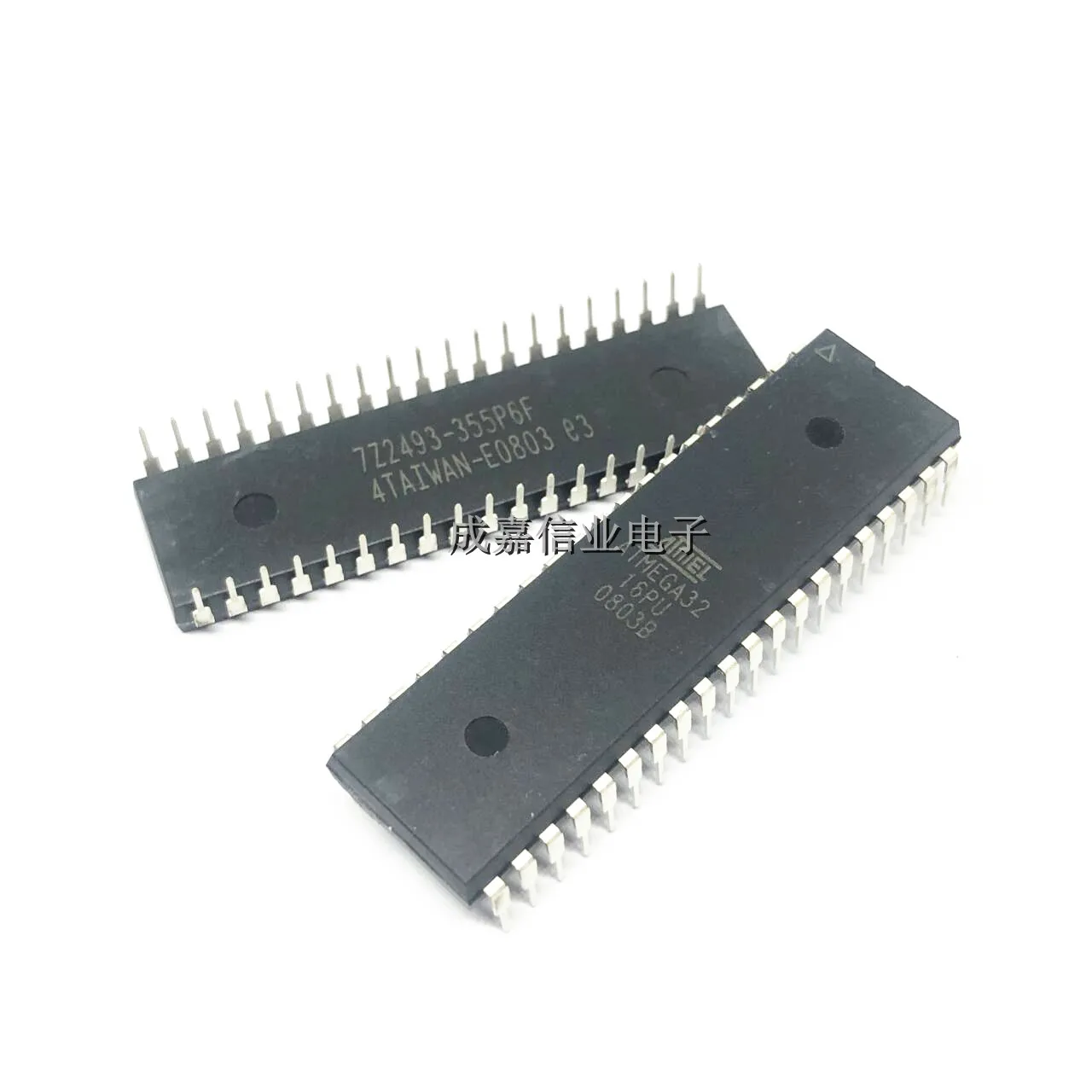 1pcs/Lot ATMEGA32-16PU DIP-40 8-bit Microcontrollers-MCU 32kB Flash 1kB EEPROM 32 I/O Pins Operating Temperature:- 40 C-+ 85 C