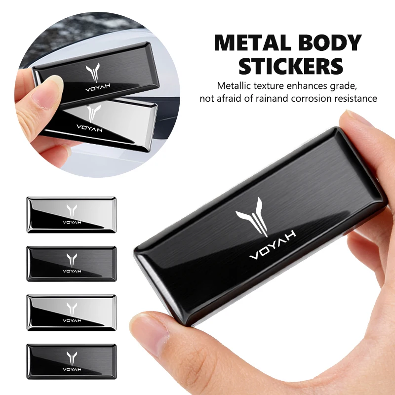 Car Trunk Body Sticker Aluminum Alloy Emblem Auto Stickers For Voyah Free SUV I-Land Dreamer Passion 2021 2022 2023 2024