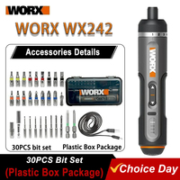 Worx WX242 4V Electrical Screwdriver Sets Automatic Cordless Precision Electric Screwdrivers Rechargeable Household Power Tools
