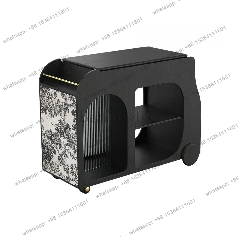 

yj32 French retro sofa side a few side cabinets corner a few creative movable coffee table small table cart