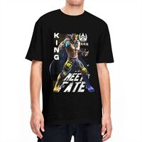 KING Tekken 8 T-Shirt Harajuku T Shirts Short-Sleeved Streetwear Tshirt Summer Pure Cotton Round Neck Plus Size Tees