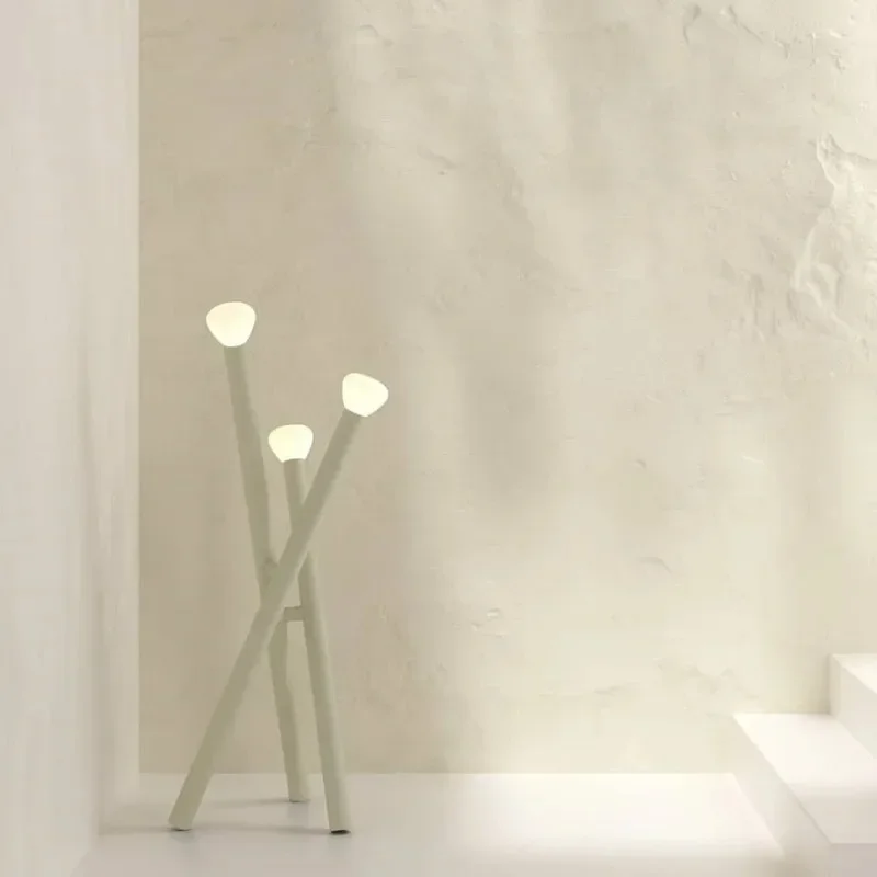 Nordic Floor Lamp Creative Orange Tripod  Standing Lamp Artistic Room Decoration Living Room Simple Lounge Designer Lamp