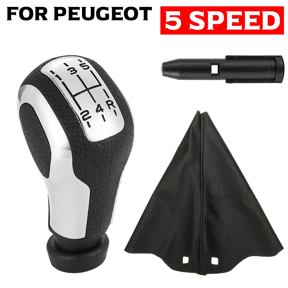 Car Gear Shift Knob Boot Case For CITROEN C2 C3 C4/For PEUGEOT 106 107 206 207 306 307 308 3008 406 5008 605 807