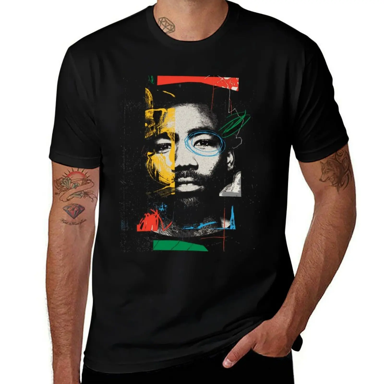 Donald Glover ART SHIRT T-Shirt Casual Daily Outfit T-Shirt
