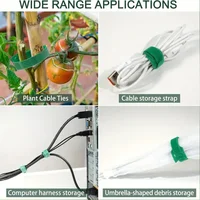 100PCS Velcro zip ties, plant ties, non slip garden ties, suitable for gardening, home decor, etc 4