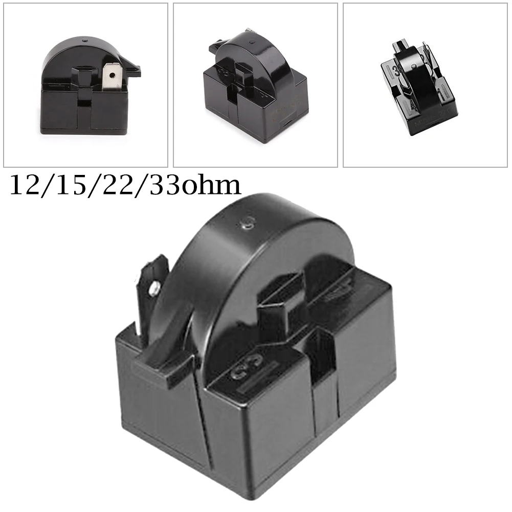 

Practical Useful Brand New Easy To Install Household Refrigerator Home PTC Relay Black Replacement Spare Parts