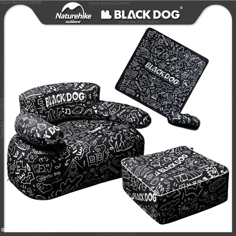 Naturehike Blackdog Outdoor Inflatable Sofa Leisure Folding Portable Camping Inflatable Cushion Lazy Household Sofa Combination