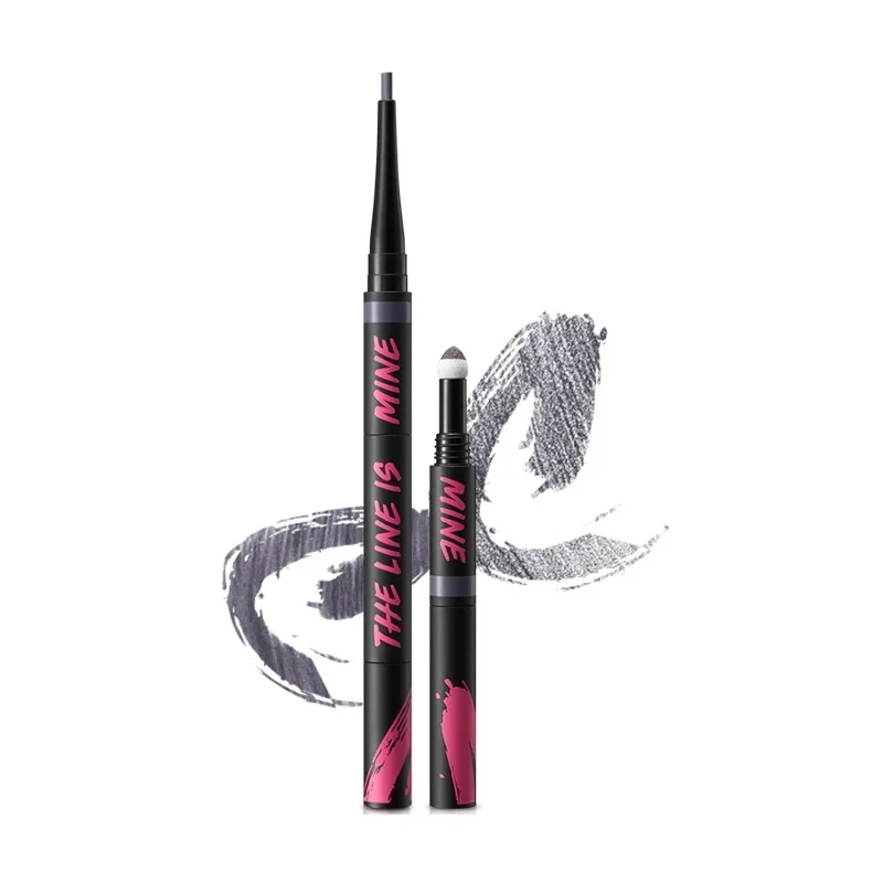 TT Locking Eyebrow Three-Head Eyebrow Pencil Eyebrow Powder Female Waterproof Novice Long-Lasting Fadeless Thin Head