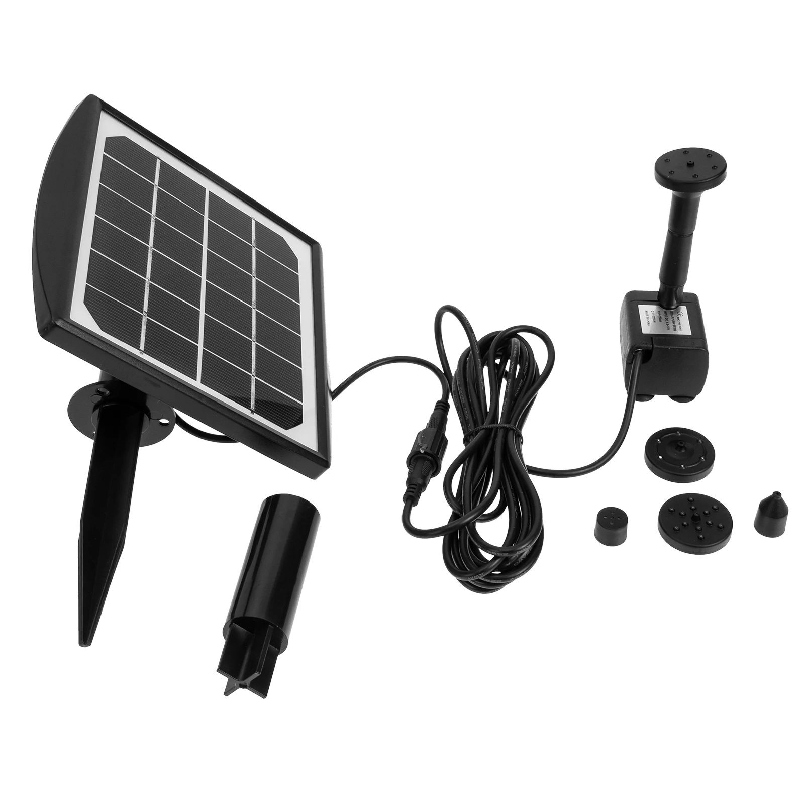 

Solar Fountain ABS Material Lightweight Durable Garden Pond Decoration Outdoor Water Pump Solar Powered Sprinkler Creative