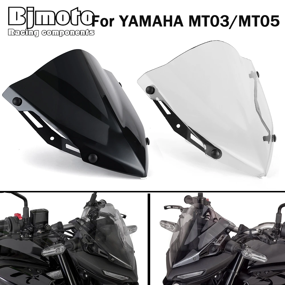 

MT03 MT25 MT 03 MT 25 Motorcycle Street Bike Windshield Windscreen For Yamaha MT-03 MT25 MT-25 MT03 2020-2021 2023