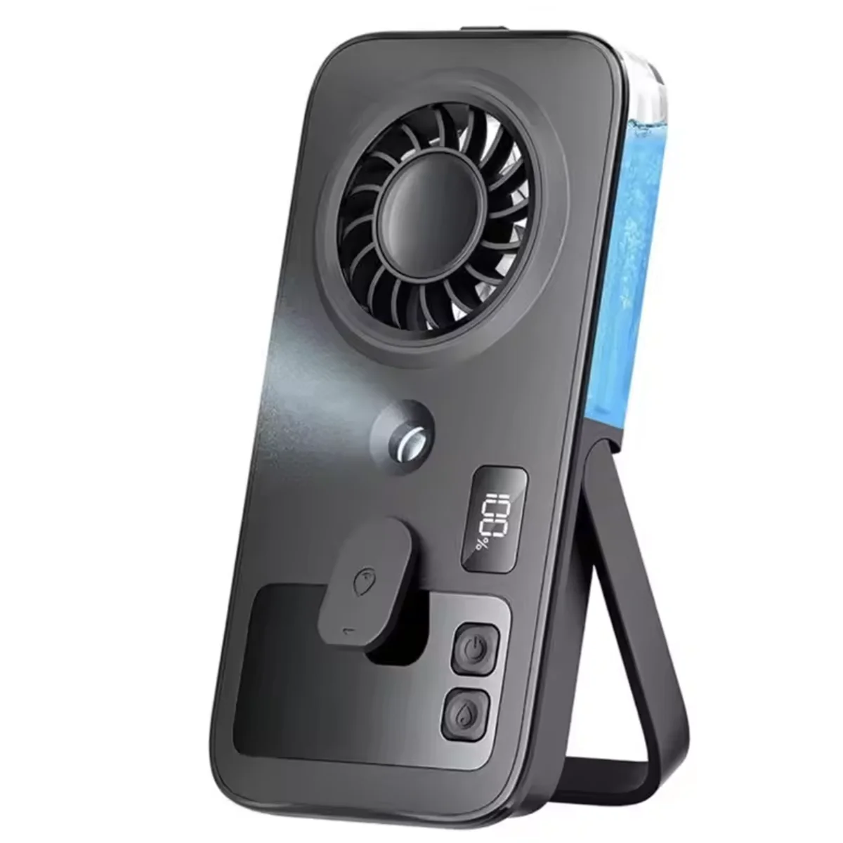 Portable Handheld Misting Fan Rechargeable Fan 4-Speed LED Display Personal Cooling Water Spray Mister Fans