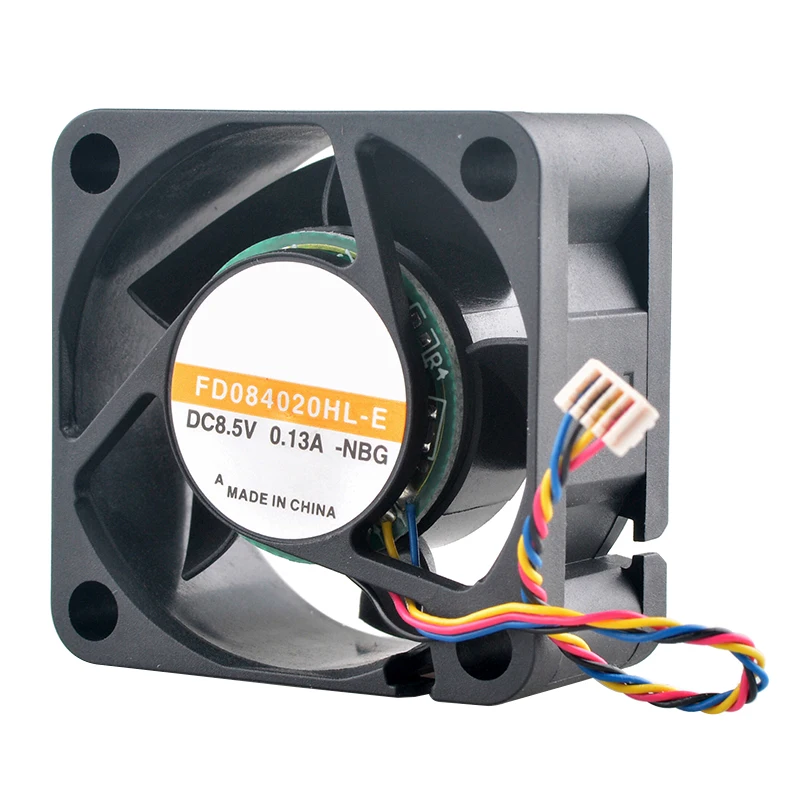 (2pcs) FD084020HL-E 40mm Axial Cooling Fan 40x40x20mm DC8.5V 0.13A 4-Pin for Projector Sound Card Amplifier Computer Parts