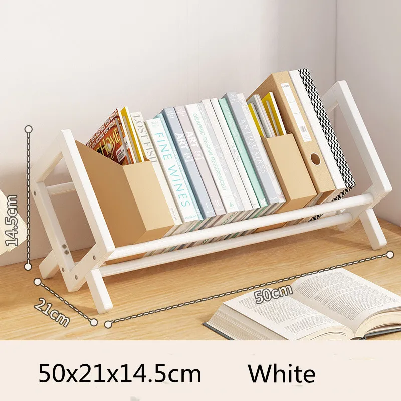 Desktop Bookshelf Simple Office Documents Books Magazines Stationery Storage Shelf Student Study Story Picture Books Rack