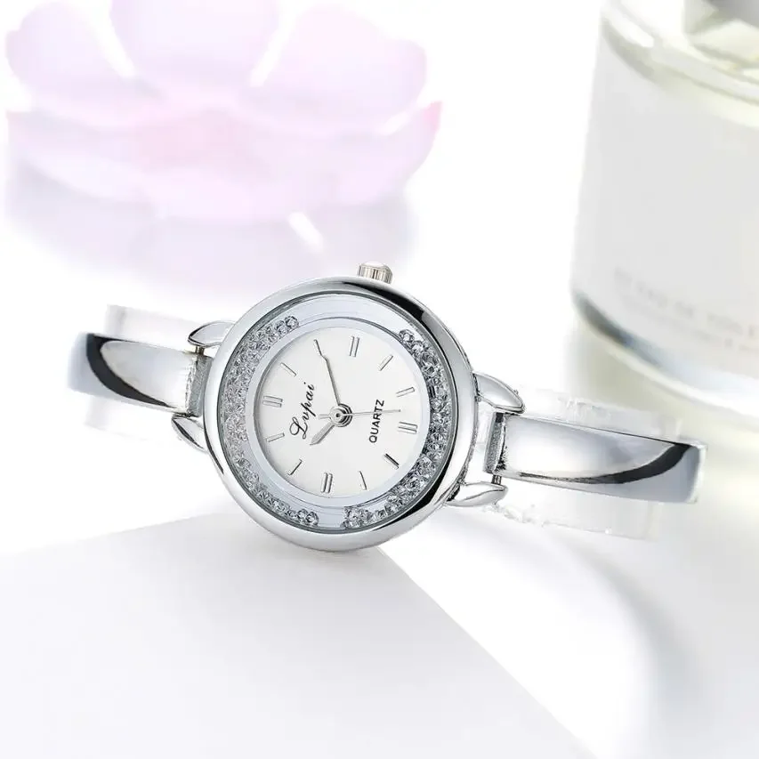 Classic Women Watch Fashion Ladies Watches Women Unisex Stainless Steel Rhinestone Quartz Wrist Watch