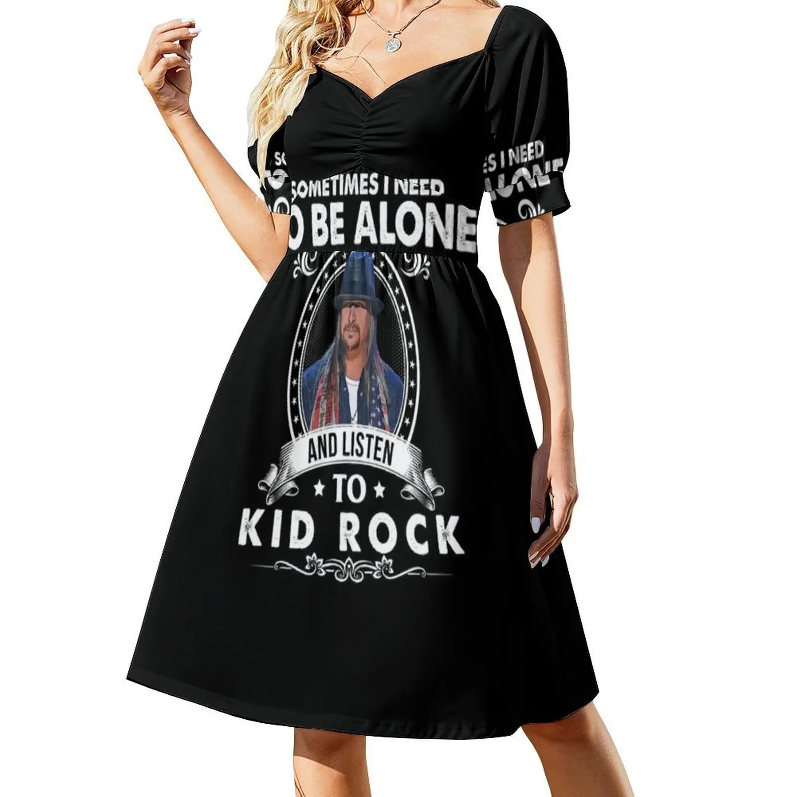 أحيانًا أحتاج إلى أن أكون وأستمع إلى فستان Rock الكلاسيكي المثير للإجازات للنساء وحفلات الشاطئ وأعياد الميلاد فستان قصير للأطفال الصغار