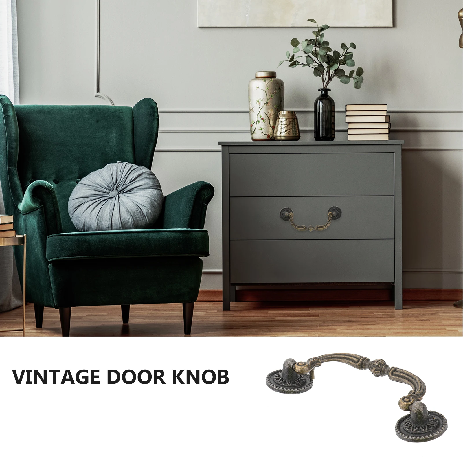 

1pcs Brass Cabinet Knob 96Mm Hole Pitch Hard Zinc Alloy For Kitchen Cabinet Drawer Door Handle Pull Cupboard Hardware