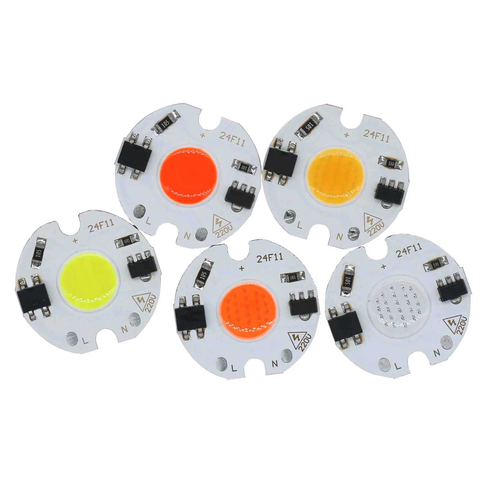 

10pcs LED COB 5W Chips led bulb High Power led 220v 7W 3W light bulbs Lamp 220V LED matrix For Outdoor Indoor FloodLight White