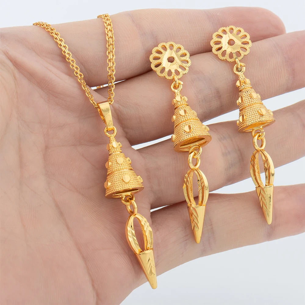 2pcs Jewelry Set for Women Creative Fashion Droplet Pendant Necklace Earrings Daily Wear Birthday Party Anniversary Gift Jewelry