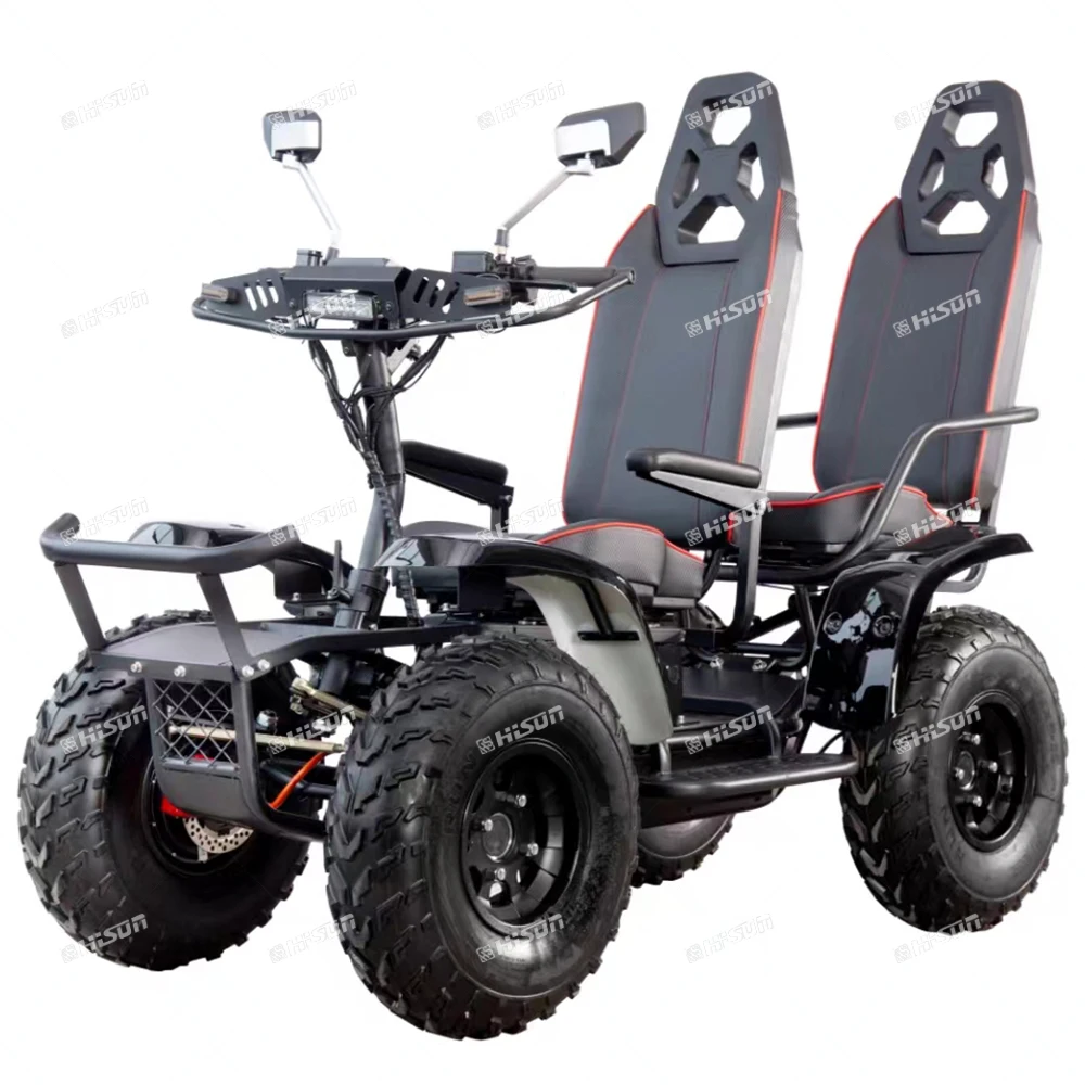 Powerful 6000W 4x4 Electric ATV 2 Seater for Adults, 60V Off-Road All-Terrain Utility Quad Bike, Mobility Scooter Factory