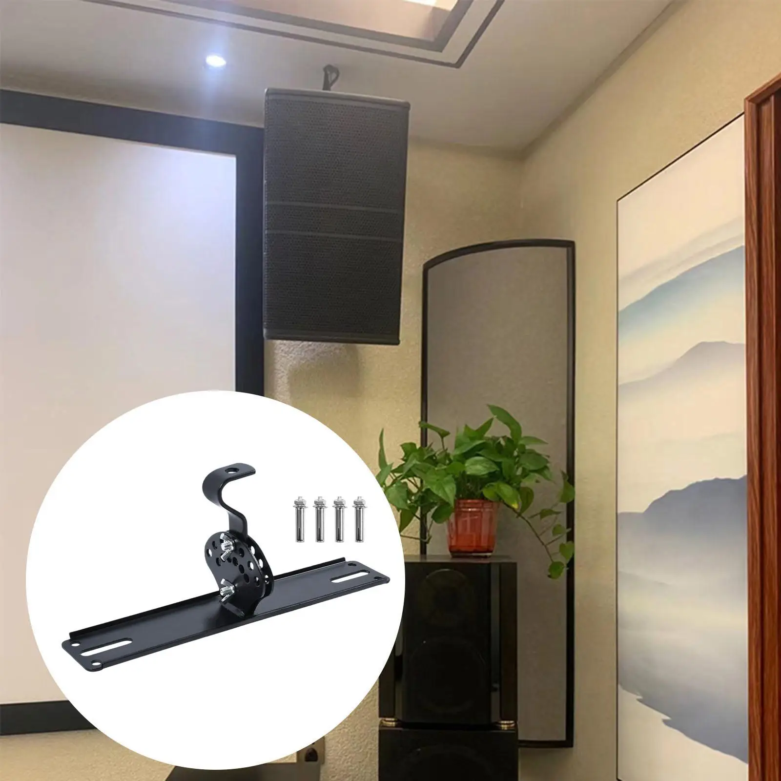 Ceiling Speaker Mount Extended Base Plate Speaker Holder for Concert Hall