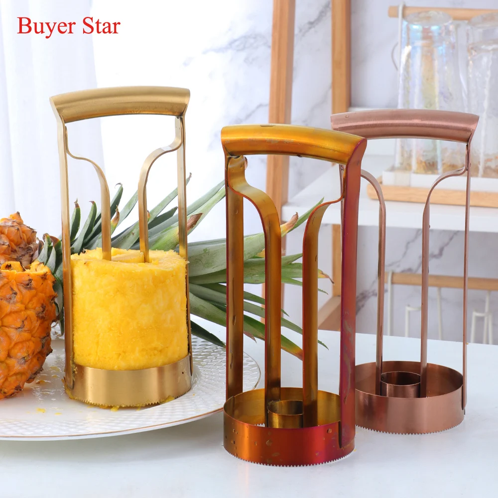 1PC Stainless Steel Pineapple Slicer Cutter and Ananas Peeler Knife Machine Vegetable Fruit Parer Kitchen Tools Core Puller Peel