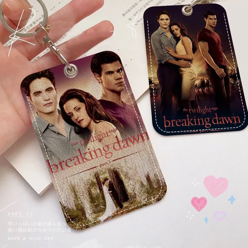 

Классический брелок для ключей в стиле фильма «Сумерки» с держателем для карт, защитным чехлом для проездного, карты питания, ID-карты и банковской карты для обеспечения безопасности