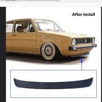 CHIN LIP Deep Bumper Duckbill Lower Spoiler Lip 2-Piece Set for VW Golf mk1 mk2 JETTA Rabbit Caddy GTI GTD Scirocco 16V