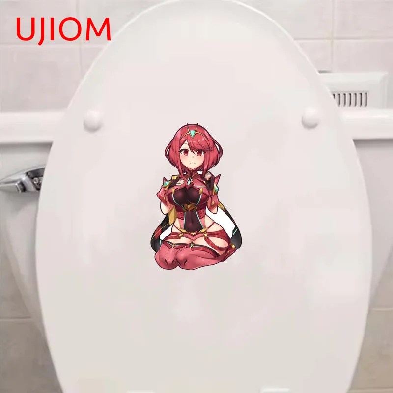 UJIOM Pyra Alluring Game 2d Waifu Wall Sticker Popular Item Humorous Toilet Cabinet Stove Decals Unique Room Decor Accessories
