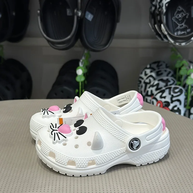 

New Cat Cave Shoes For Adults And Children Outdoor Leisure Beach Shoes Cartoon Baotou Cave Shoes Home Shoes Parent Child Shoes