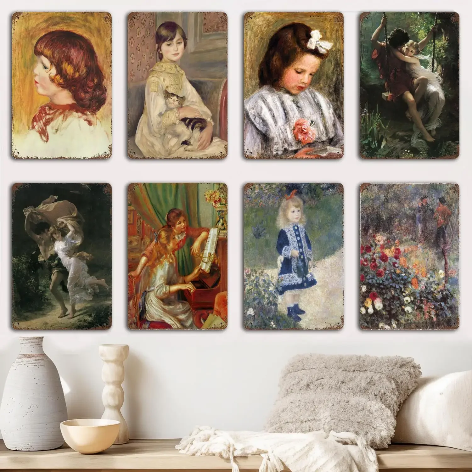Póster de renoir, carteles de Metal, decoración de pared, carteles de estaño Vintage, decoración de carteles de Metal de capitán para Bar, Pub, Club, decoración de pared