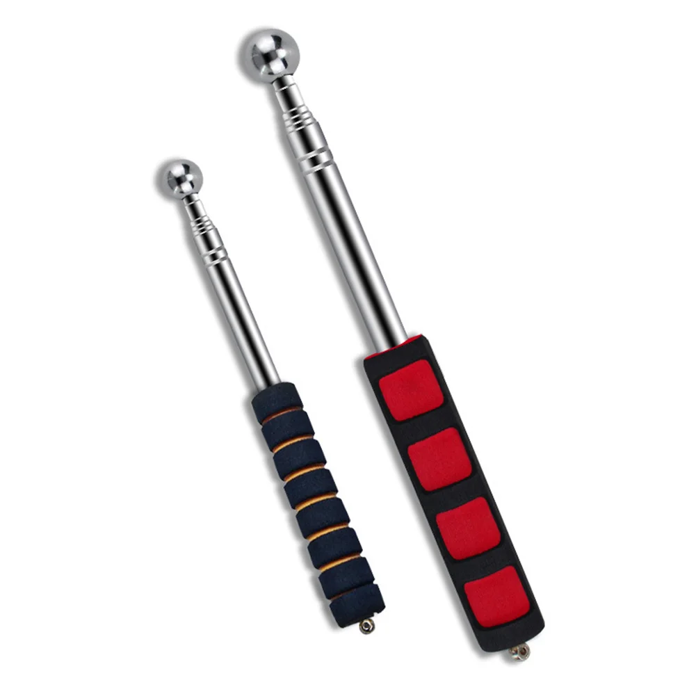 115/130 CM Telescopic Rod Test Tool with Sponge Handle Empty Drum Hammer Sound Detection Hammer For House Decoration Inspection