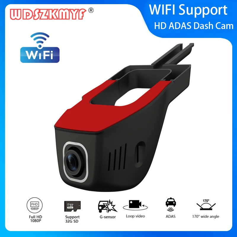 WIFI 1080P HDR Dashcam Android Auto Dvr In The Car Video Recorder Car Dvr Dash Camera Black box Loop Recording Car Assecories