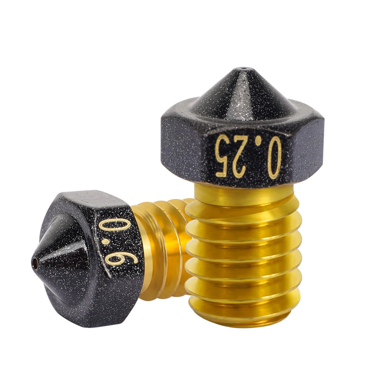 Neue MK8 Beschichtung Düsen V6 0,4mm 0,6mm 3D Druck Teile PETG Nicht-stick J Kopf für Creality e3D 1,75mm A8 CR-10 Ender 3
