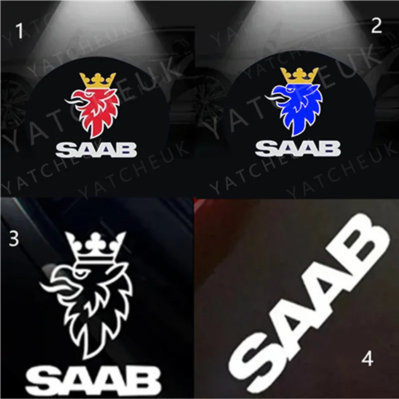 

2Pcs Led Car Door Welcome Light Laser Projector Ghost Shadow Lamp Goods Accessories For Saab 9-3 93 2003-2012 Saab 9-5 1998-201