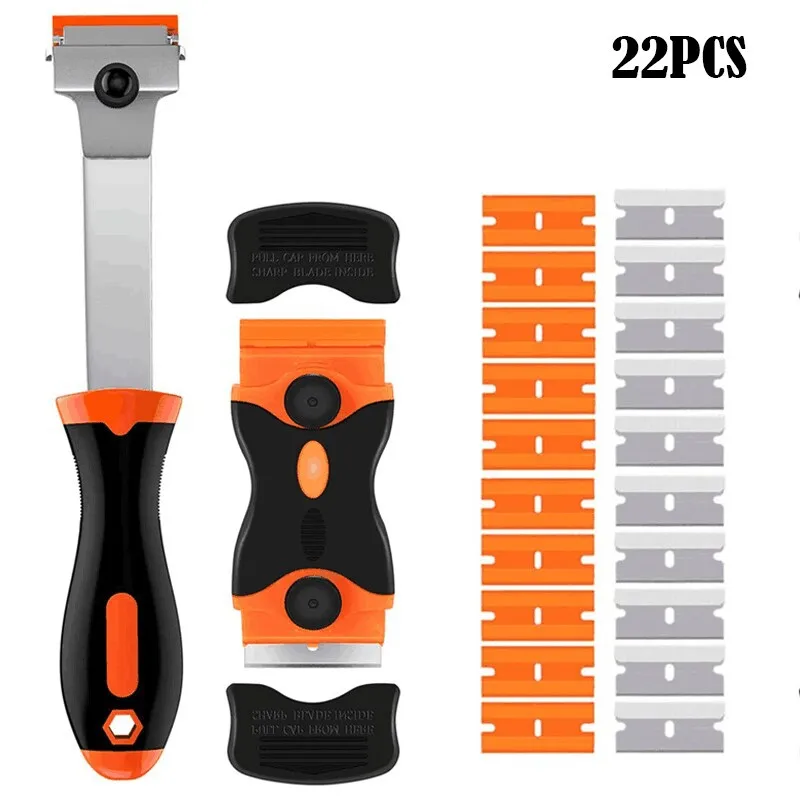 22 sets of door and window tile seam cleaning tools stickers glue residue removal scraper Extended blade blade combination