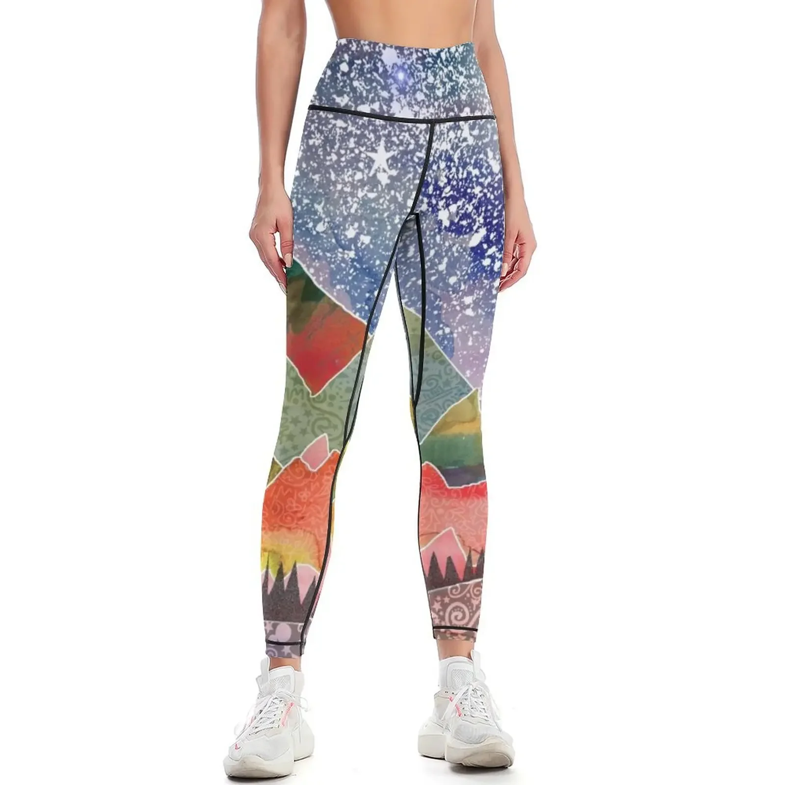 

Camping under the moon Leggings Women's sports Women's trousers sports shirts gym gym's sportswear Womens Leggings