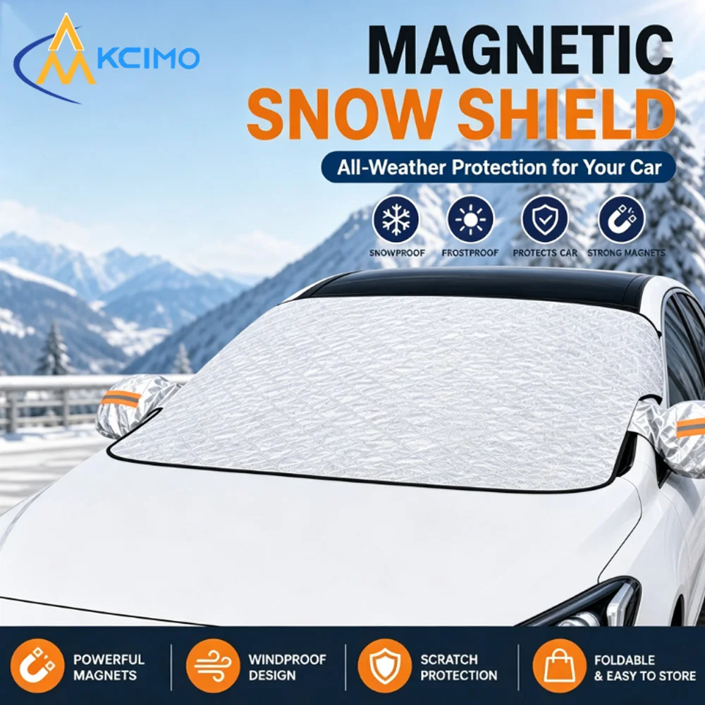 1Pc Magnetic Car Front Windshield Snow Shield Winter Protector Outdoor Snow Blocking Window Cover Auto Exterior Accessories