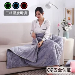 Electric Heated Blanket Winter Large Warm Blanket Wearable 5V USB Powered By Power Banks Bed Warmer Blanket Body Heater Washable