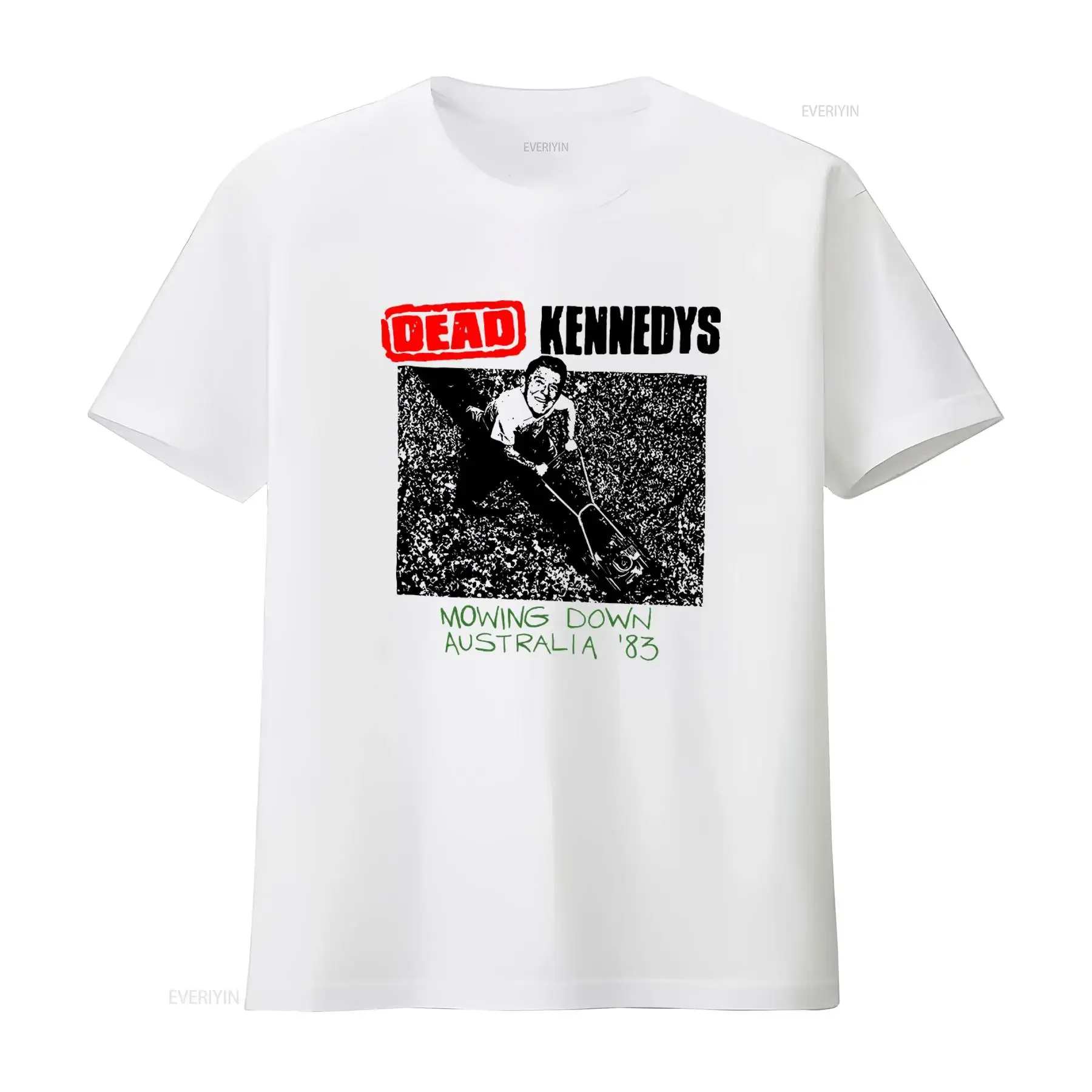 DEAD KENNEDYS Mowing Down Australia 1983 T Shirt White Sizes S 5XL vintage Washed Stretched fashion Stylish Slightly