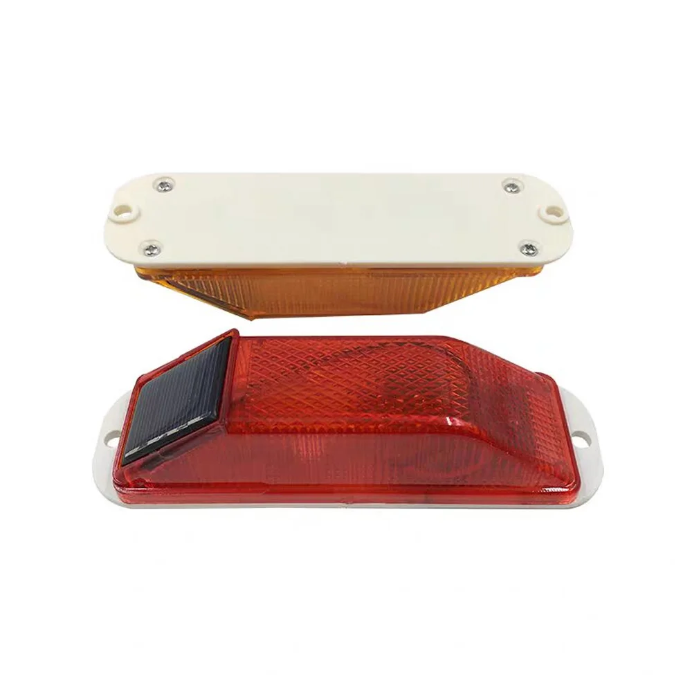 Solar Strobe Beacon Light - 360° Ultra-Bright IP65 Waterproof Warning Light for Road Construction & Traffic Safety